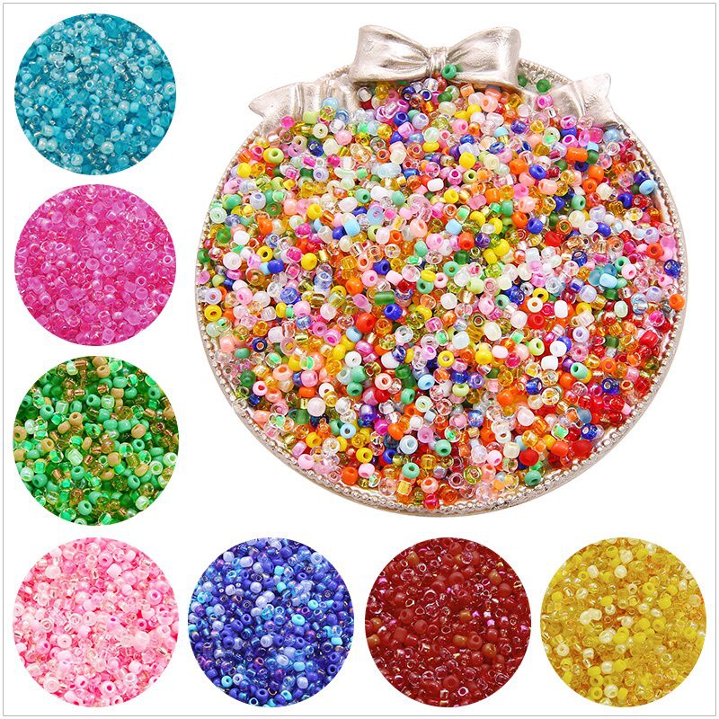 1000pcs 3mm Charm Czech Glass Seed Spacer Beads DIY Bracelet Necklace Jewelry Making Accessories