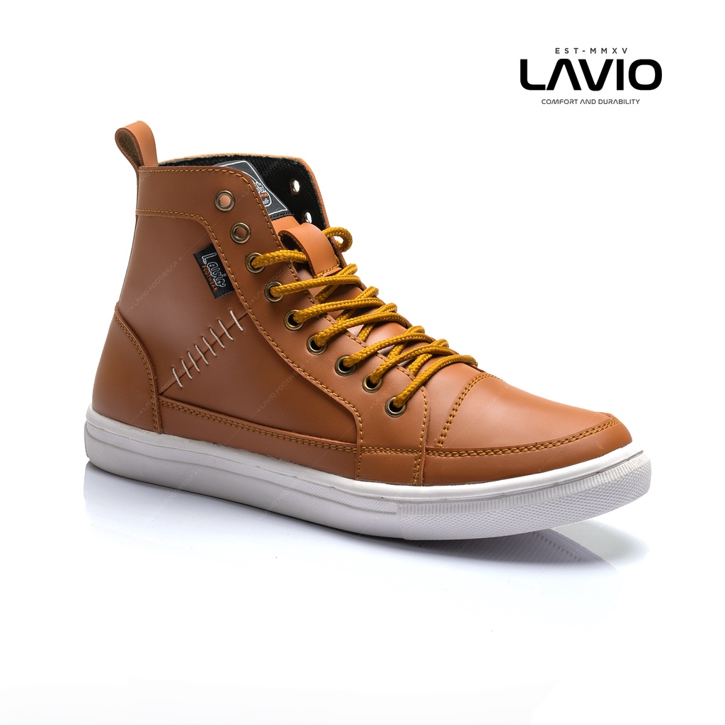 Sepatu Sneakers High Pria Dewasa Casual Lavio Alvaro Original Terbaru