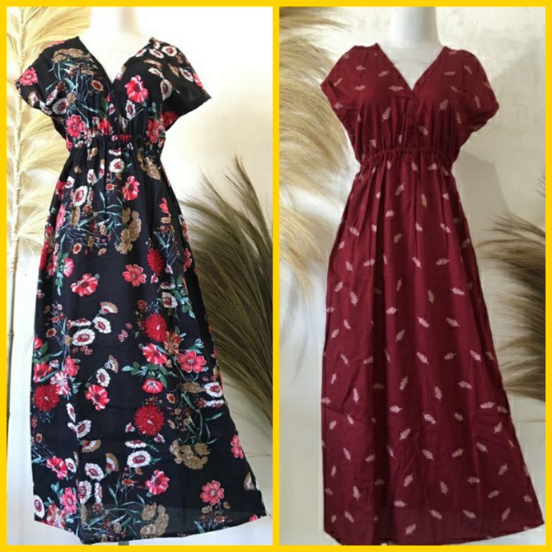 Daster Manohara Panjang Dress Manohara Daster Kerut