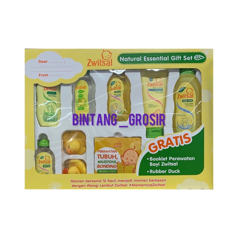 ZWITSAL Baby Spa Gift Box (Zwitsal Gift Box/ Cocok Untuk Kado)/ZWITSAL Paket Perlengkapan Mandi Bayi
