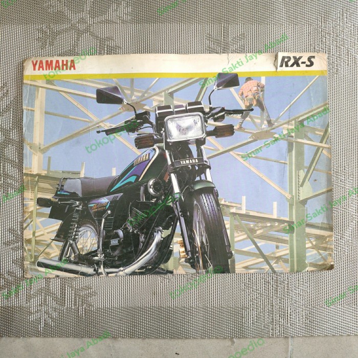 (100% ORIGINAL) Brosur Yamaha RX S (Hitam) Bagus