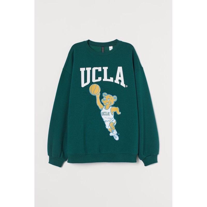 Crewneck H&M UCLA Green 100%Original