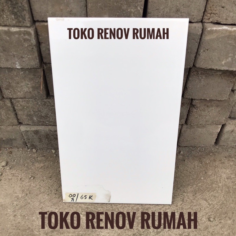 keramik putih polos 25x40 spectrum mulia/ keramik dinding putih polos