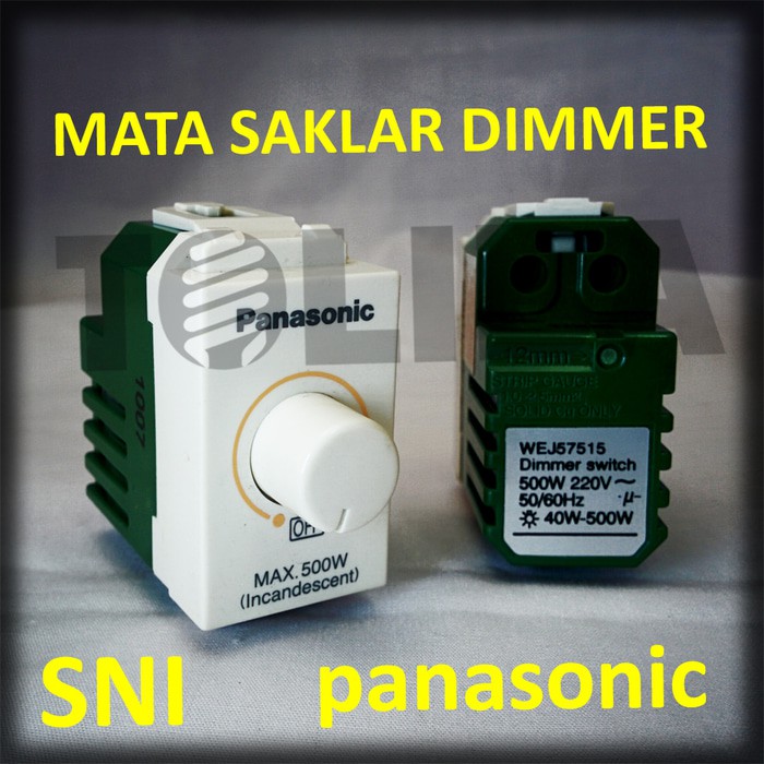 mata saklar dimmer panasonic wej57515 / dimmer lampu 500w SNI