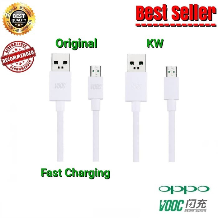 Cable Data Oppo Original Fast Charging Kabel Data Charger Original 100% Vooc