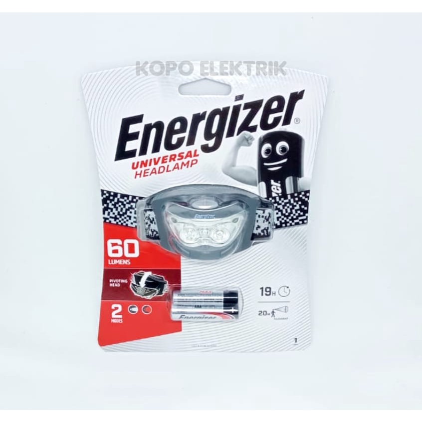 Lampu Senter Kepala / Head Lampu Energizer 60 Lumen