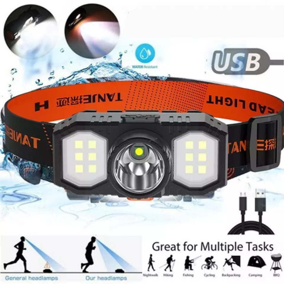 Jual Senter Kepala Mini Led Super Terang Headlamp Usb Chargeable Senter Mini Cas Indonesia