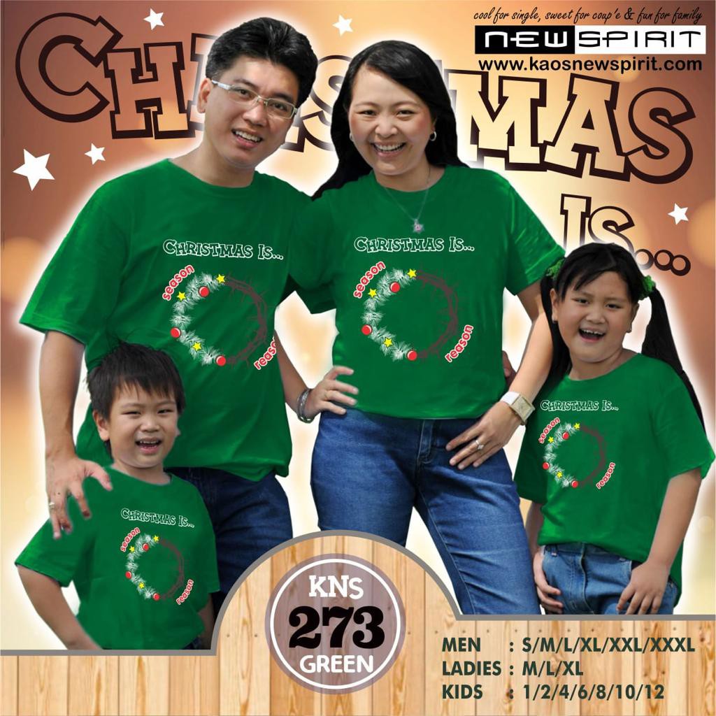 NEWSPIRIT SEASON REASON TSHIRT CHRISTMAS KAOS  NATAL 