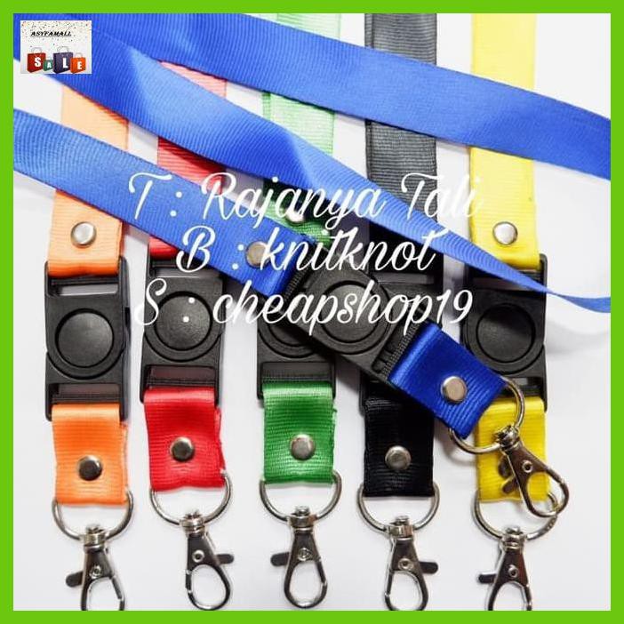 

DOCUMENTO- TALI ID CARD/TALI LANYARD 2CM DENGAN STOPPER - PUTIH -ASLIII.