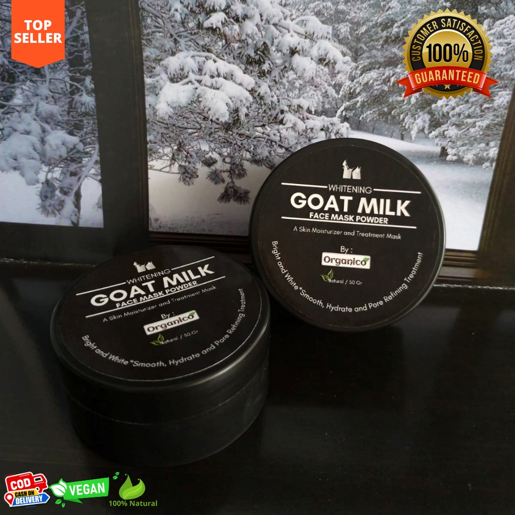 Masker Susu Organik Goat Milk Masker Pemutih Masker Wajah Organico