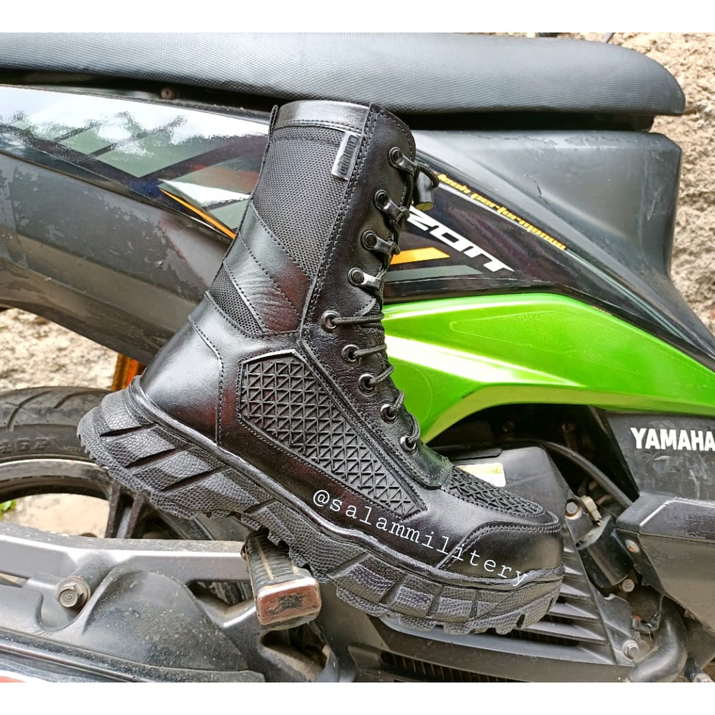 sepatu pdl tni pdl polisi, security dinas lapangan terbaru caanggo produksi bahan kulit sapi asli-1