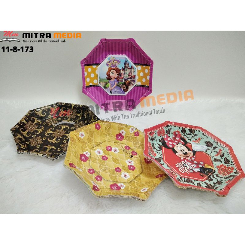 PIRING KERTAS KUE BENTUK SEGI ENAM UNIK