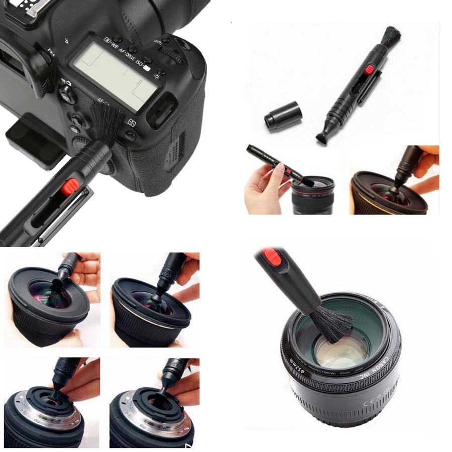 LensPen Pena Kuas Pembersih Lensa Kamera DSLR Brush Cleaner Lens 3in1