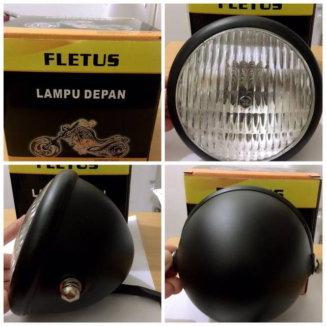 REFLEKTOR REFLECTOR CB 100 MINI BLACK - PERLENGKAPAN MOTOR