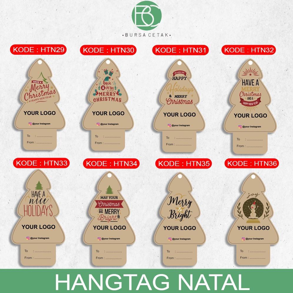 

CETAK HANG TAG NATAL LABEL TAG KADO HANGTAG CUSTOM HAMPERS PARCEL GIFT KARTU UCAPAN CHRISTMAS