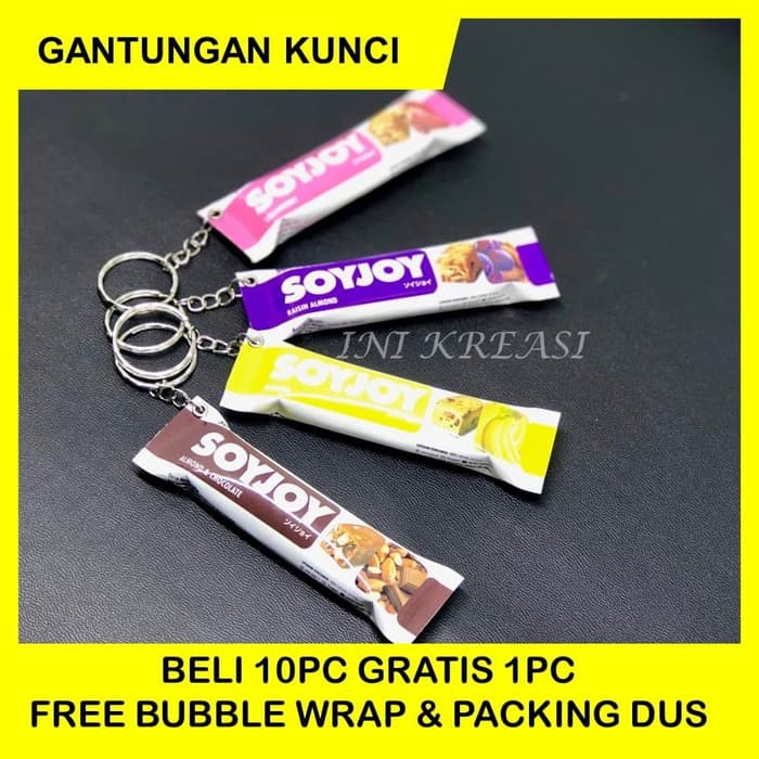 Unik Gantungan Kunci Miniatur Soyjoy - Cokelat terbaik