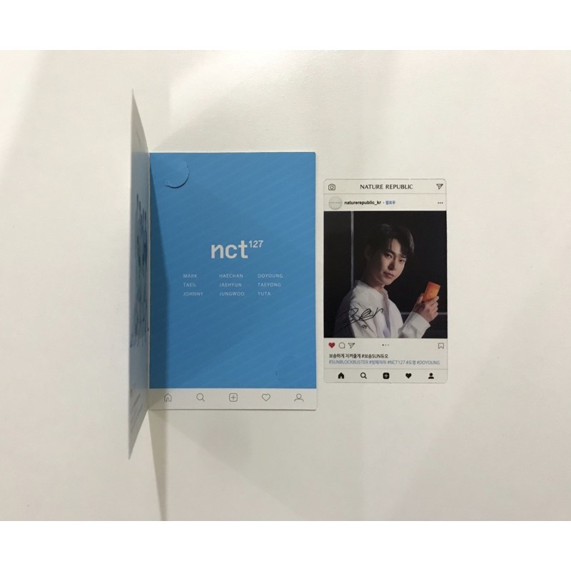 DOYOUNG NATURE REPUBLIC PHOTOCARD TRANSPARAN