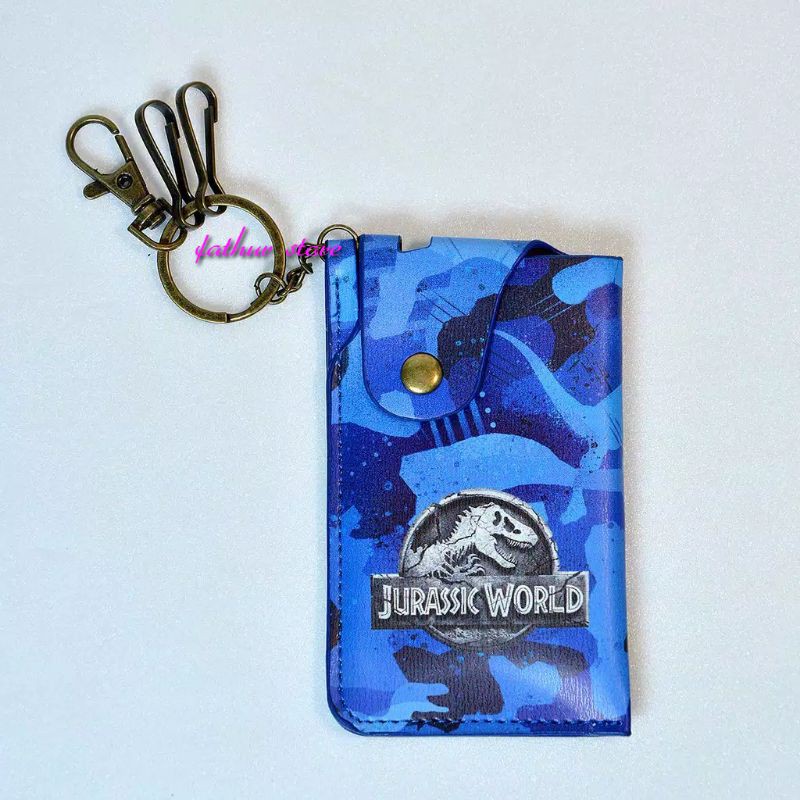 Gantungan Kunci Dompet Original Jurassic World 2 Key Wallet Blue GT01400KW-25E2