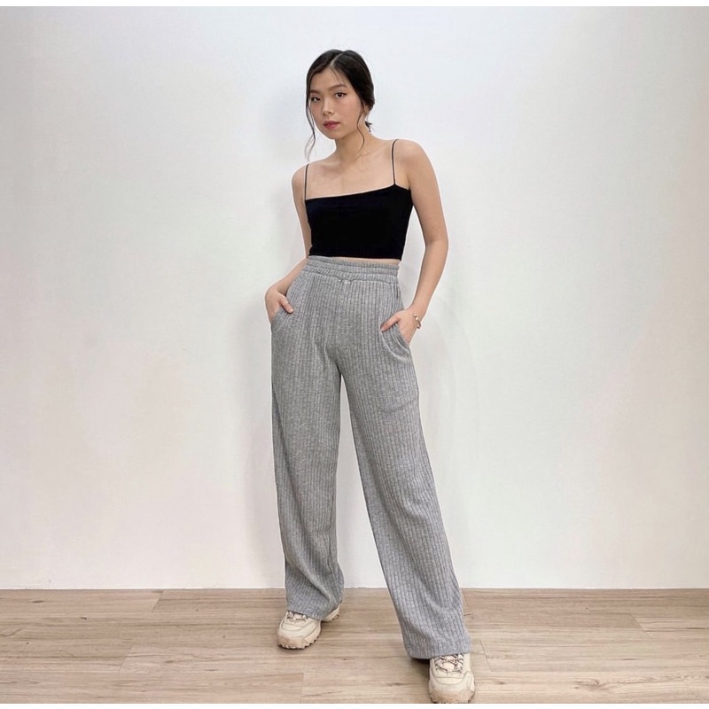 lookatmeofficial • Meera Knit Pants - Celana Kulot Knit Premium Long Cullote