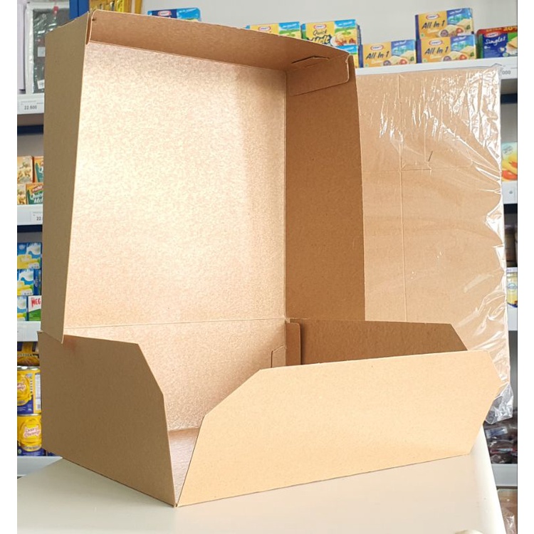 

Kotak Kue 25 x 25 x 10 Cm / Dus Kue 25 x 25 x 10 Cm (Per Pcs)