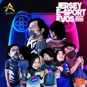 [COD GRATIS NAMA] EVOS JERSEY Esport Kaos Baju Tshirt Gaming Terbaru 2017 2018 2019 2020 2021 DEWASA