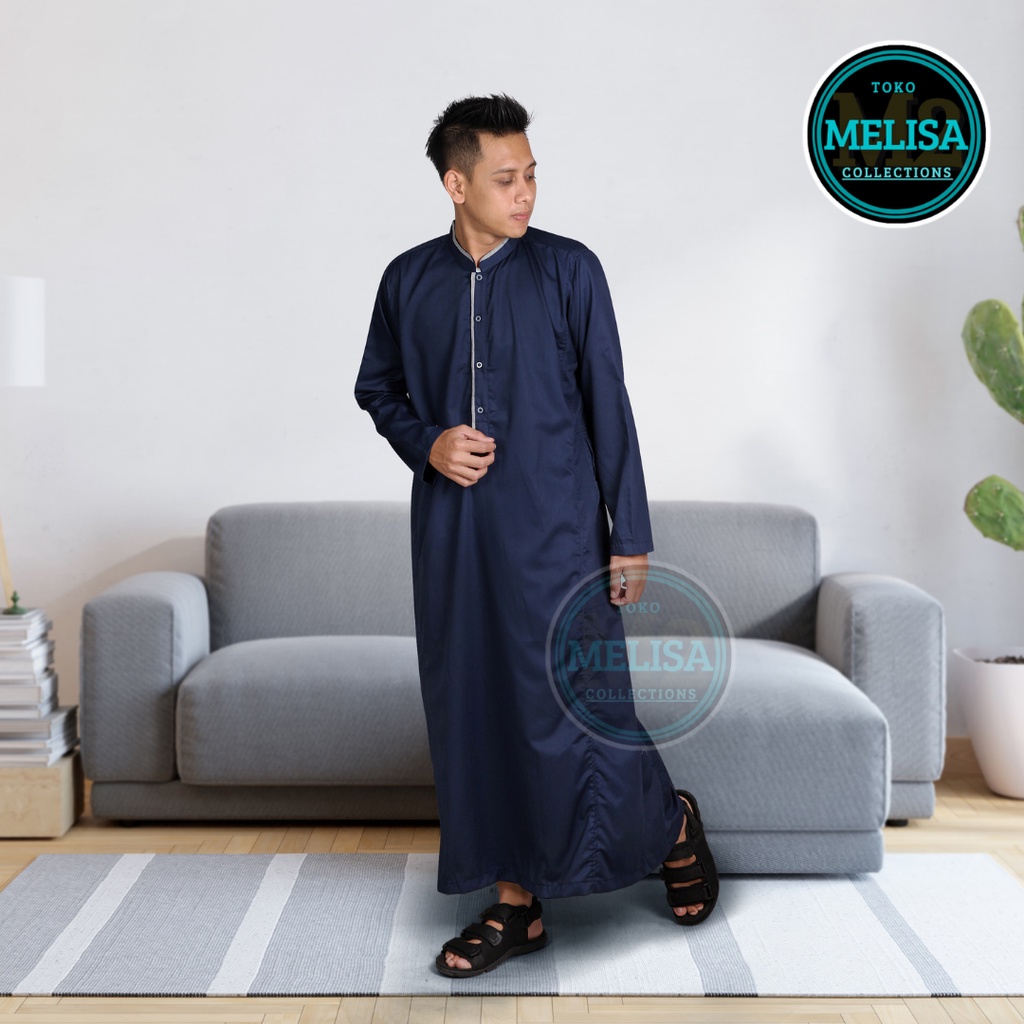 Jubah Pria Gamis Pria Dewasa Lengan Panjang Bahan Toyobo Ukuran M L XL