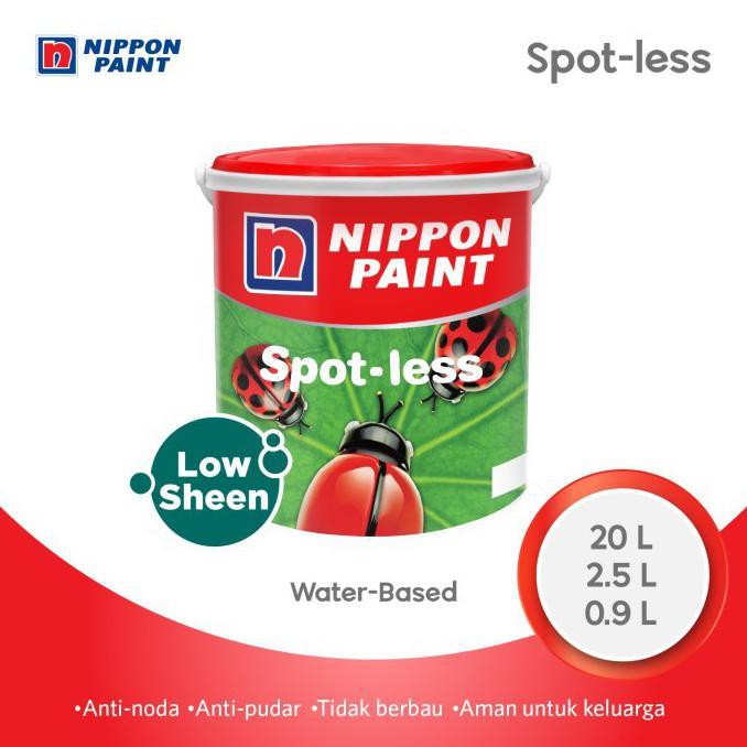 

SPOT-LESS (TINTING) -2,5L- CAT DINDING INTERIOR ANTI-NODA NIPPON PAINT - BRILLIANT WHITE