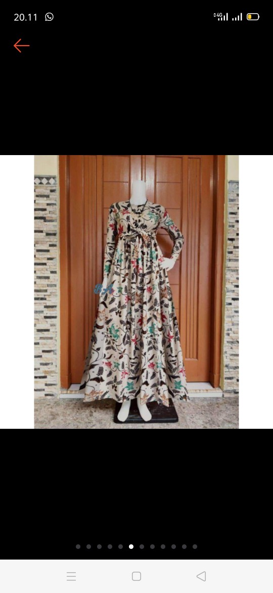 Gamis Batik Sriwedari Maxi Bumil / Busui Katun Halus Allsize & Jumbo