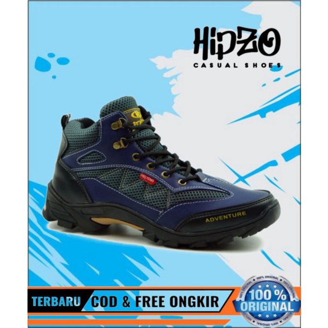 [TERLARIS] Sepatu Pria Hipzo M 032 Pria Boots Original Kasual Casual Boots Kulit Hiking~M 032