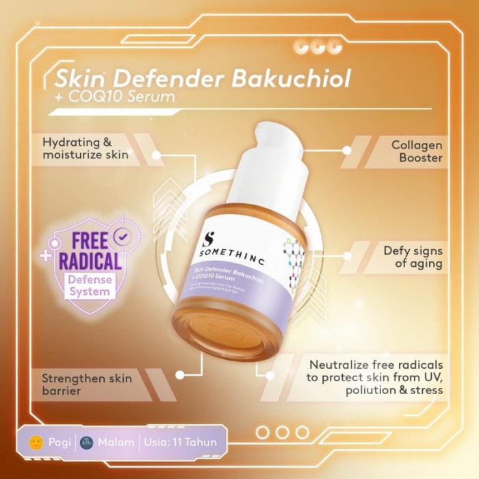 SOMETHINC Skin Defender Bakuchiol + COQ10 Serum 20ml -BPOM