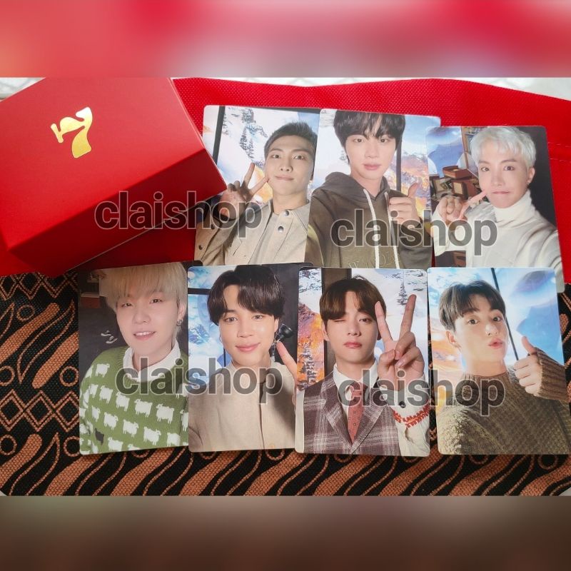READY INA GIFT 7 SPECIAL HOLIDAY BOX BTS LITTLE WISHES BTS PHOTOCARD