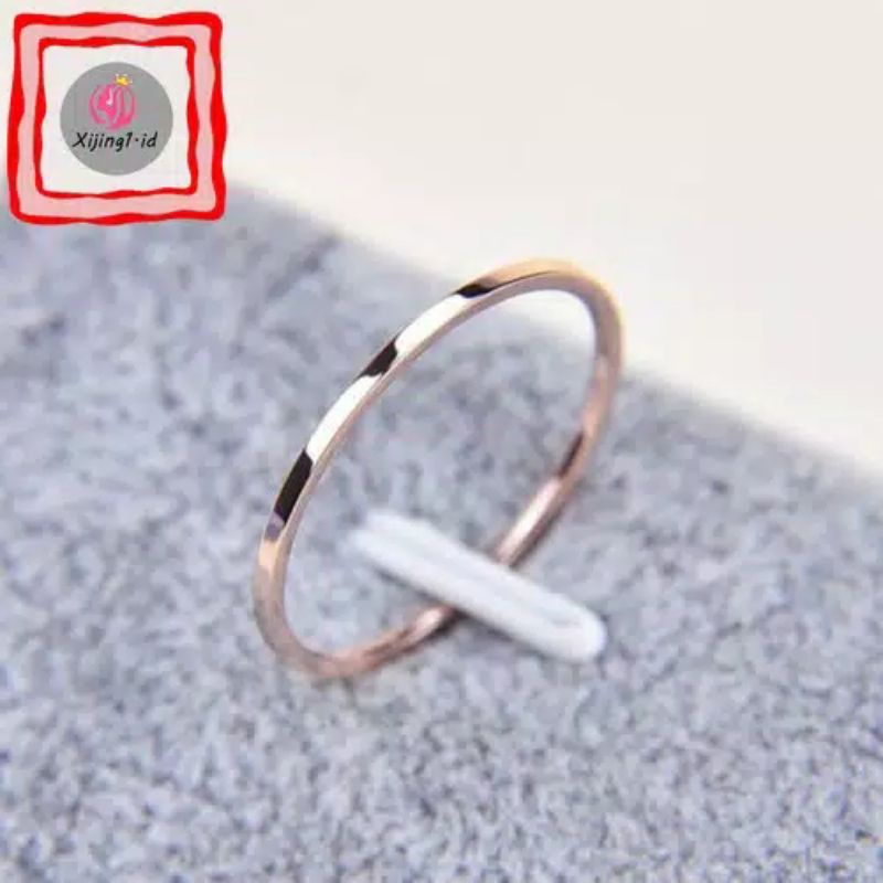 Cincin Baja Pasangan Berkualitas Tinggi / Gold / Silver / Wanita CLX02