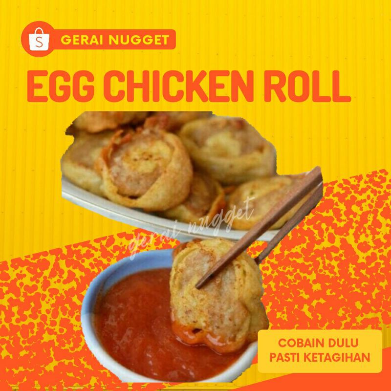 

Egg Chicken Roll / Eggroll Bento