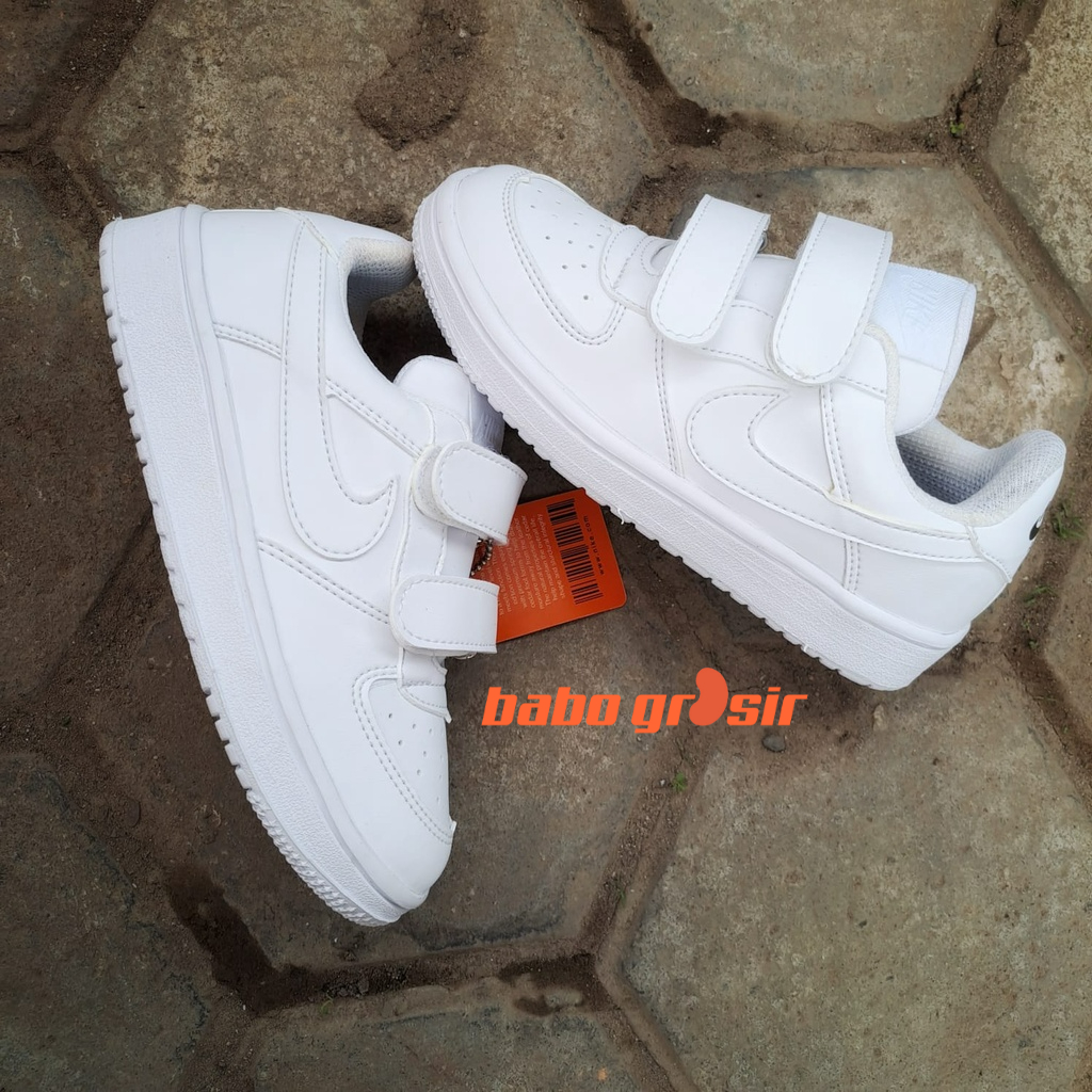 PROMO Sepatu Anak Nike Air Force 1 Kids Triple White | Sneakers Anak Laki - Laki dan Perempuan TOP Premium Quality, with Box