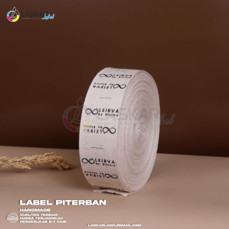 label piterban lokal/ label hijab / label katun / label masker / label lainnya