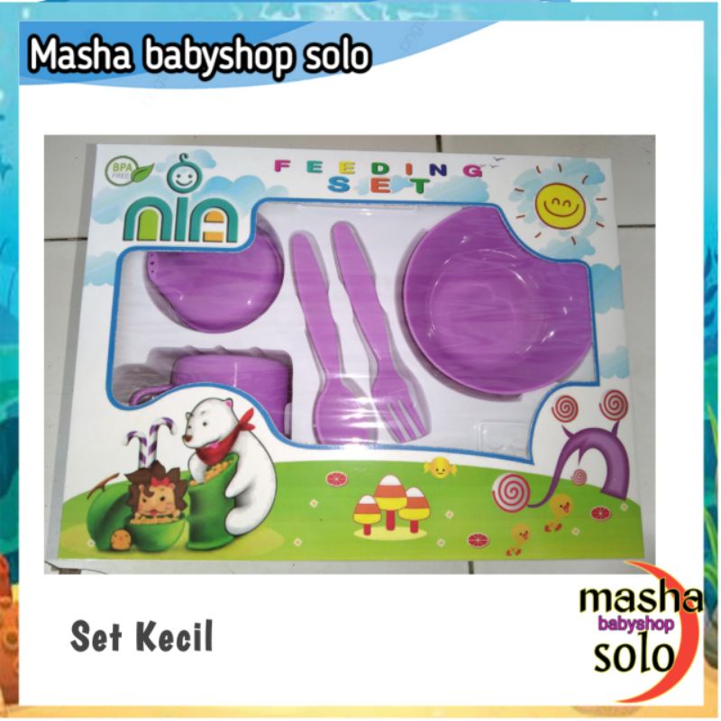 Feding set bayi Nia , Tempat makan bayi  lengkap