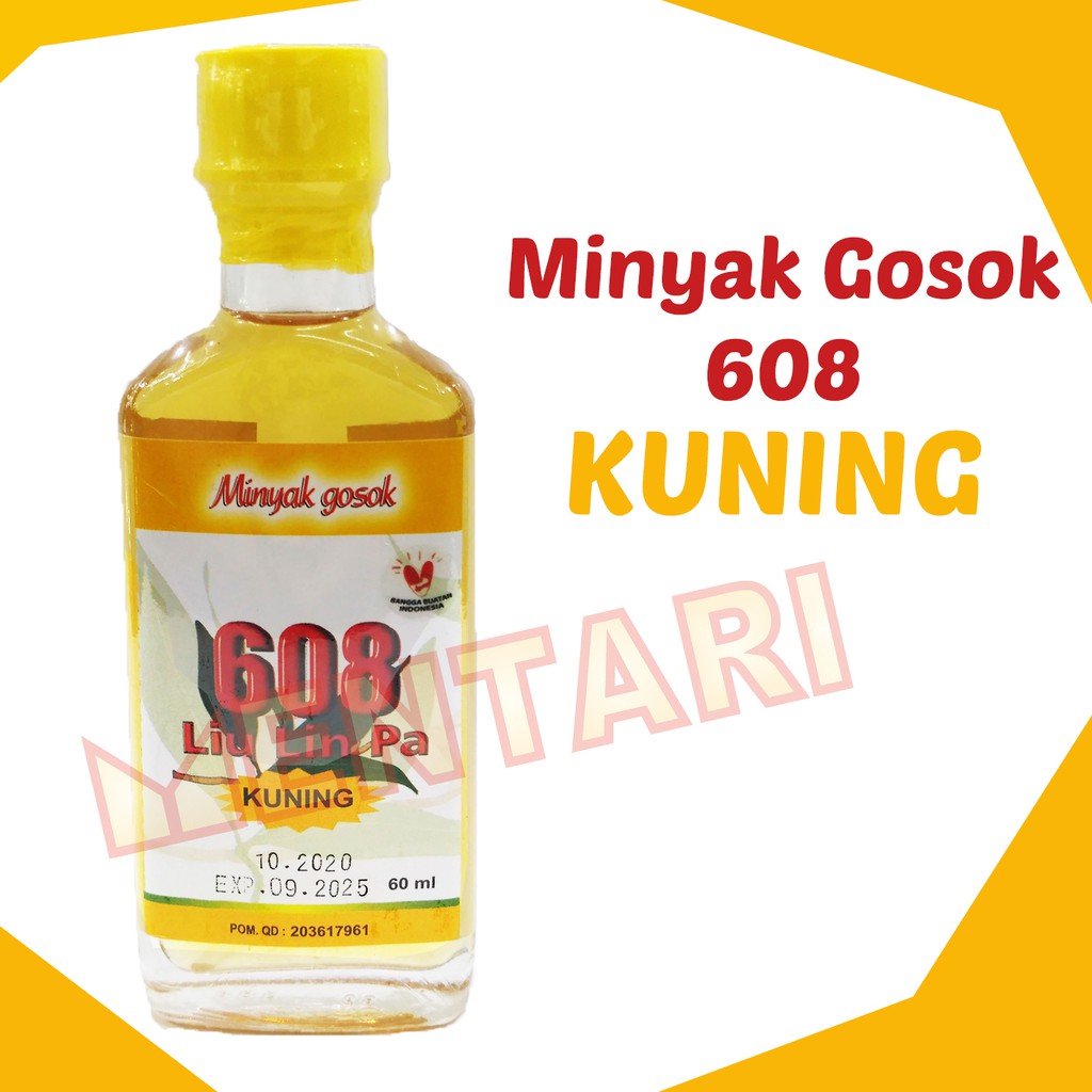 Minyak Gosok 608 Liu Lin Pa Kuning 60 ML