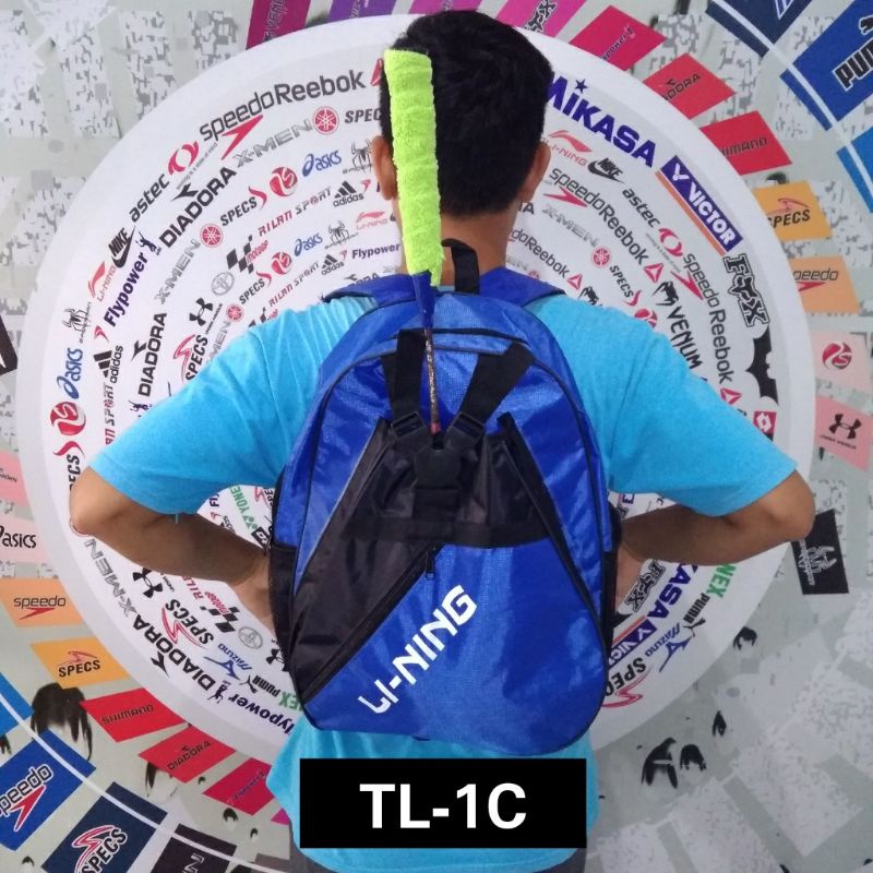 Tas raket badminton lining ransel #
