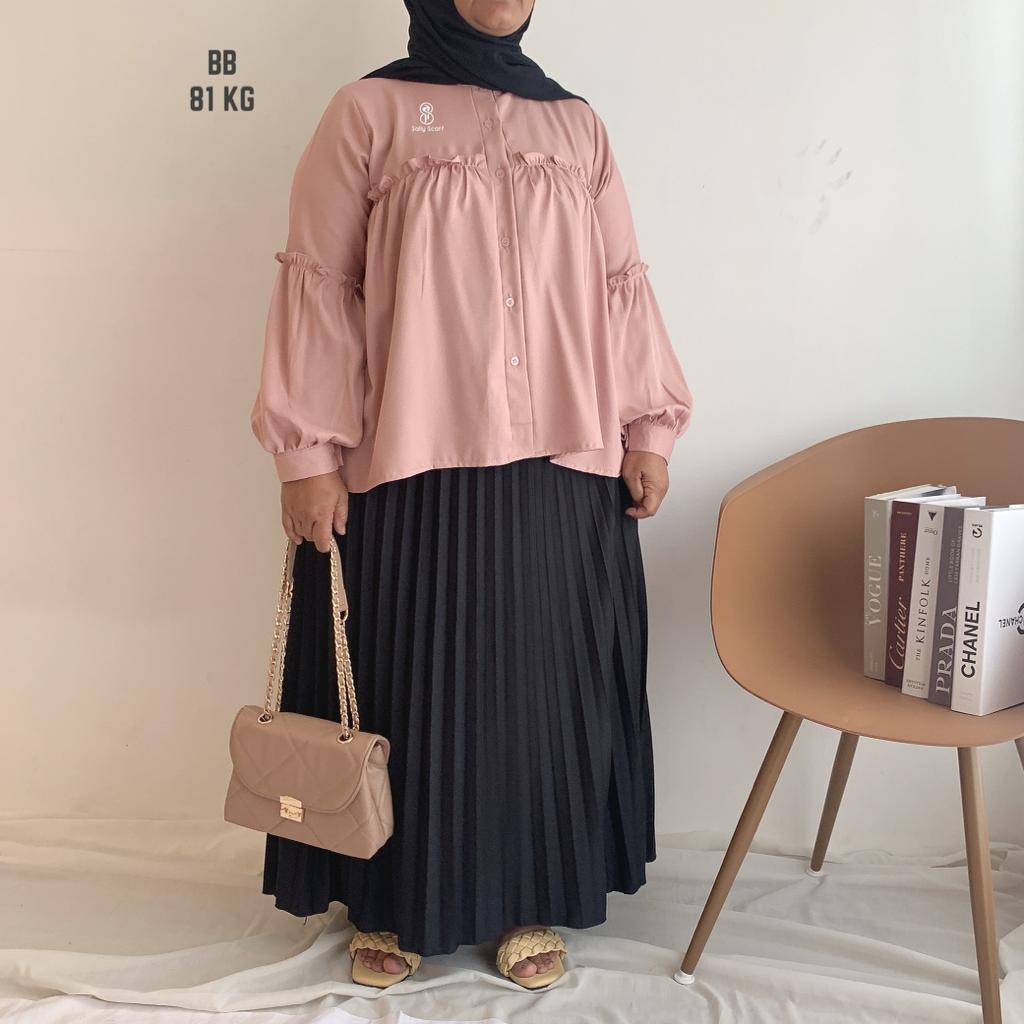 Krisan- Blouse busui polos korean style oversized shakila