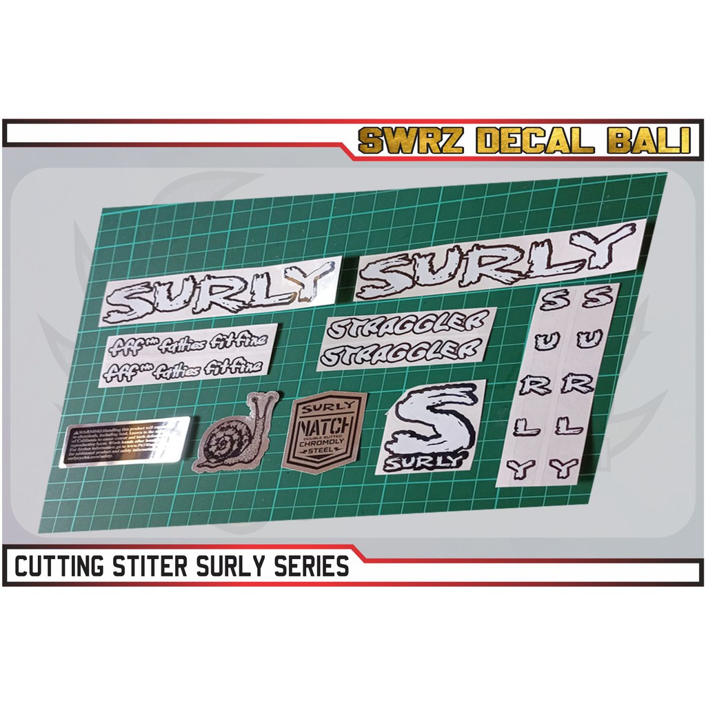 STIKER SURLY STRAGGLER BIKE DECAL CUTTING STICKER