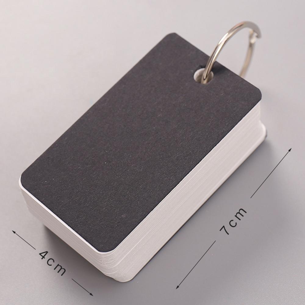 Lanfy Words Card DIY Loose-leaf Notebook Ring Buckle Memo Pad