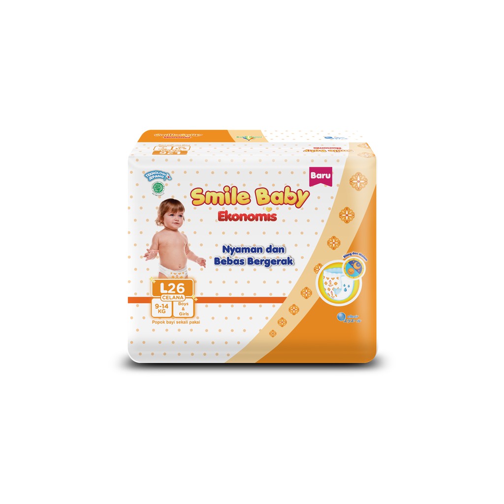 GOON Smile Baby Pants Ekonomis L26 || Pampers || Popok Bayi || Popok Sekali Pakai