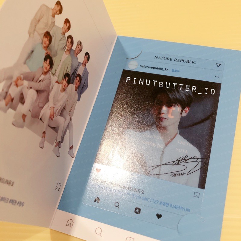 NCT 127 Jaehyun Nature Republic Event Photocard