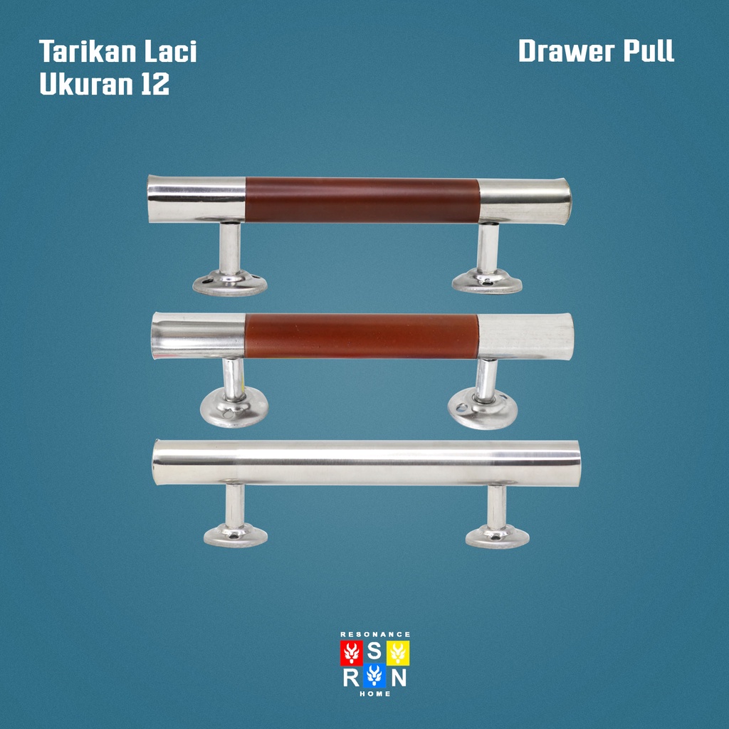 Tarikan Laci Lemari Jendela Model Suling Bulat 12CM / Handle Gagang Pintu Drawer Pull Door Knob Resonance Home