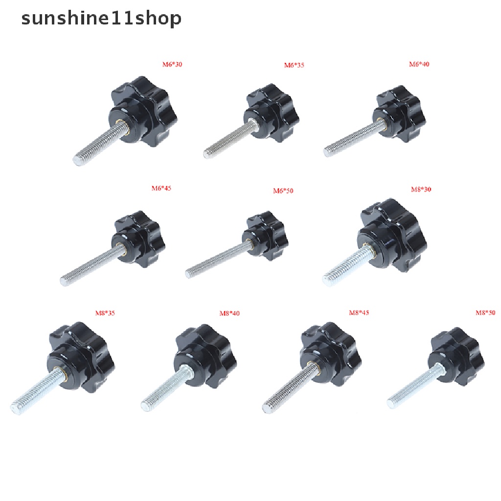 Sho M6 M8 Mur Knob Bentuk Bintang Untuk Peralatan Industri Bakelite N