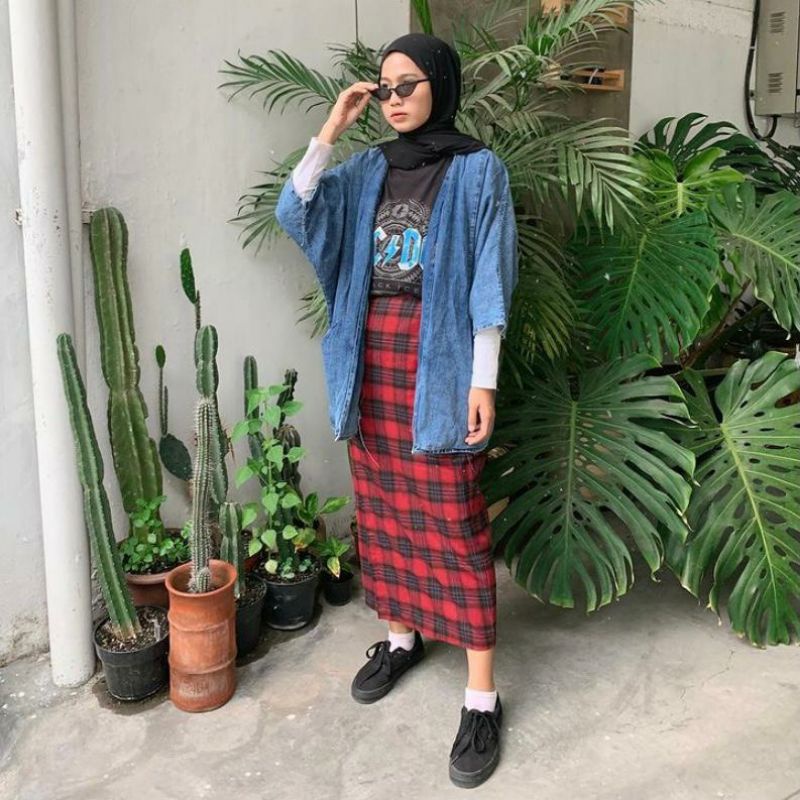 C&C ROK SPAN TARTAN/ROK SHIRT/ROK SPAN MAXI BAHAN KATUN MOTIF GUELIEN-1