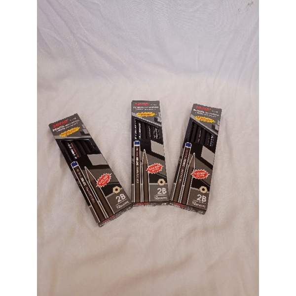 

dNoura SELUSIN ( 12 PCS ) Pensil Raut 2B Joyko Kayu Hitam P-92 Pensil 2B Joyko P92