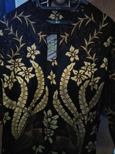 Atasan Batik Wanita Puff Merak Pakain Wanita Batik Modern