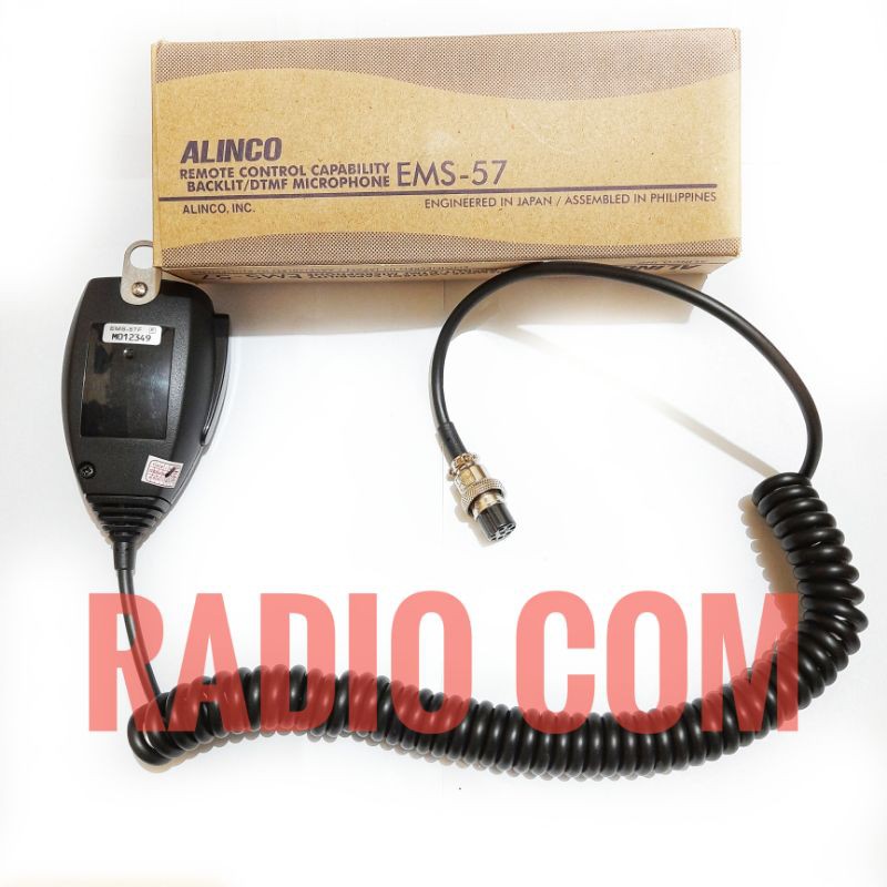 EXTRAMIC RADIO ALINCO DR135 EMS57 EMS-57 ORIGINAL PTT MIC HAND MIC RADIO RIG ALINCO DR135 EMS-57 ORI