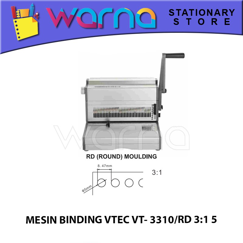 

MESIN BINDING VTEC VT 3310 RD 3:1